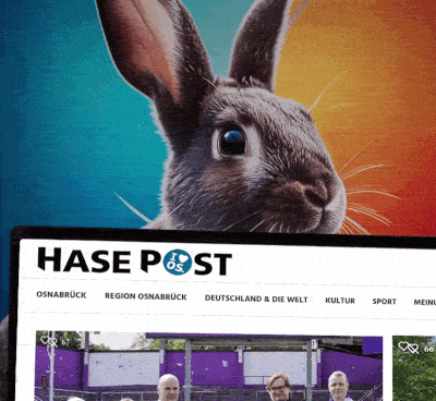 Animierte Vorschau der HASEPOST-Website