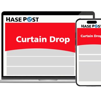 Curtain Drop auf HASEPOST für Desktop und Smartphone